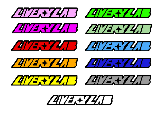 Printed 'Livery Lab' Logo Decal